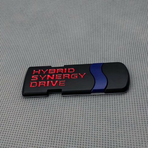 شعار شارة Hybrid Synergy Drive لرفرف السيارة الخلفي للسيارات العالمية (أحمر) in Saudi Arabia