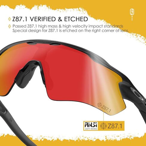 عدسات بديلة ANSI Z87.1 لنظارات Oakley Flak Jacket OO9008 الشمسية in Kuwait