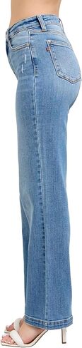 Judy Blue Womens Jeans - High Waisted Trouser Straight Fit in Saudi Arabia