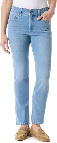 Gloria Vanderbilt Womens Tummy Sculpt Front Zip Straight Leg Jean Standard in Saudi Arabia