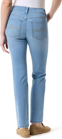 Gloria Vanderbilt Womens Tummy Sculpt Front Zip Straight Leg Jean Standard in Saudi Arabia