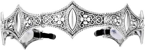 DDazzling Medieval Metal Crown Headband, Non-Slip Decorative Hairband for Halloween Cosplay, Wedding, Theater in Saudi Arabia