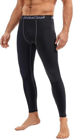 4 Pack Men's Thermal Compression Pants Fleece Lined Sports Tights Leggings Winter Athletic Baselayer Bottoms in Saudi Arabia