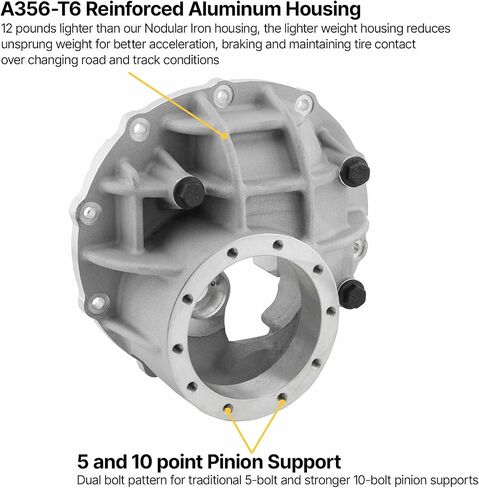 Compatible with Ford 9 Inch Aluminum Third Member Center Section Carrier 3.062-in in Saudi Arabia