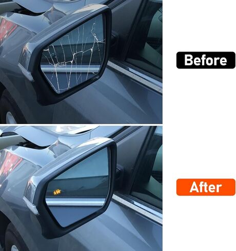Moonlinks Right Passenger Side Heated With Blind Spot Detection Mirror Glass Replacement Compatible with Chevrolet Equinox 2018-2024/ GMC Terrain 2018-2024 Replace for 23406431 W/O Auto Dimmig Right in Saudi Arabia