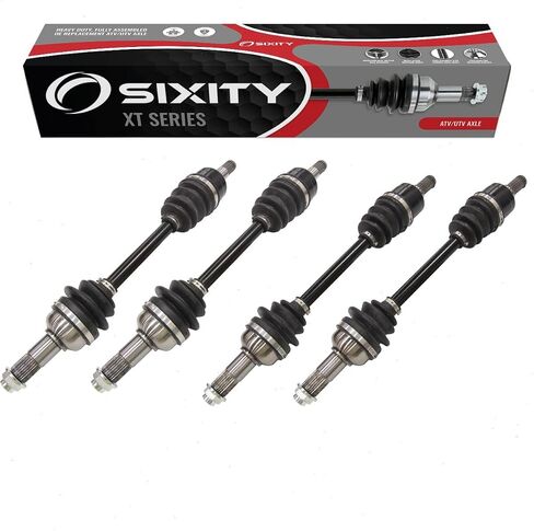 4 pc Sixity XT Front Rear Left Right Axles compatible with Yamaha YFM450 Kodiak 450 EPS SE YFM550 Grizzly FI 4x4 Auto YFM700 YFM700K 2007-2019 in Saudi Arabia