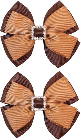 Girls Halloween Pumpkin Hair Clip Hair Bow Hairpin Halloween Hair Accessories for Women Toddler Kids WJR39 (Brown Turkey) in Kuwait