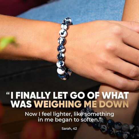 Conscious Items Healing & Calm Natural Stone Bracelets for Women & Men, Healing Crystal Bracelet for Stress, Inner Peace & Emotional Balance in Kuwait