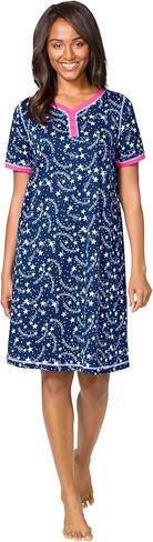 Dreams & Co. قميص نوم قصير من Henley مقاس كبير in Kuwait