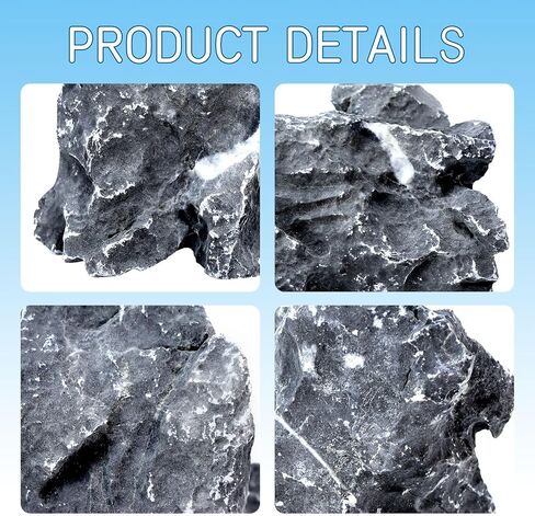 2.5lb Natural Dragon Stones, Aquarium Rocks Decoration Aquascaping Stone Landscaping Model for Fish Tank Decor Terrariums Paludariums Reptile Enclosures Gardens, 2-4 inches in Saudi Arabia