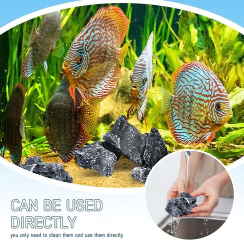 2.5lb Natural Dragon Stones, Aquarium Rocks Decoration Aquascaping Stone Landscaping Model for Fish Tank Decor Terrariums Paludariums Reptile Enclosures Gardens, 2-4 inches in Saudi Arabia