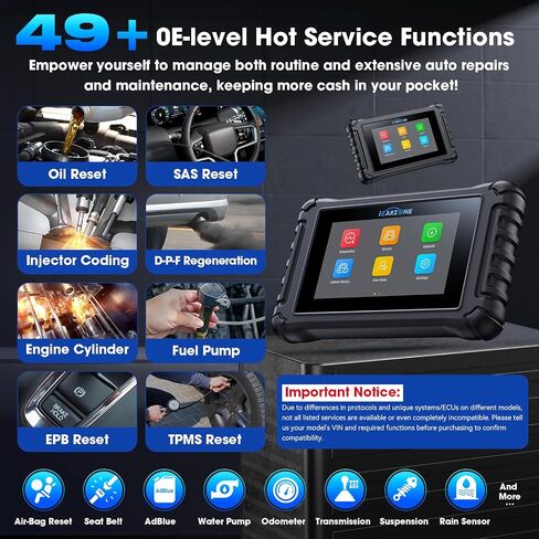 4 Systems OBD2 Scanner, UR600 ABS SRS Engine Transmission Car Code Reader with 49 Services Bidirectional Test of 4 Systems, Battery Test Live Data Diagnostic Scan Tools Lifetime Free Upgrade in Saudi Arabia