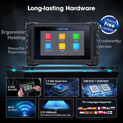 4 Systems OBD2 Scanner, UR600 ABS SRS Engine Transmission Car Code Reader with 49 Services Bidirectional Test of 4 Systems, Battery Test Live Data Diagnostic Scan Tools Lifetime Free Upgrade in Saudi Arabia