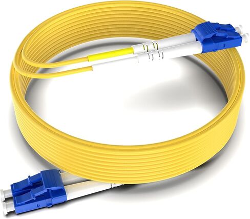 GESD 1 Meter(3.28ft) 6 Pack LC to LC Duplex Port Fiber Optical Patch Cable SMF SingleMode 9/125um LSZH (OS1/OS2 Compatible) Ultra Optical Cable Yellow Riser OFNR Cable Jacket in Saudi Arabia