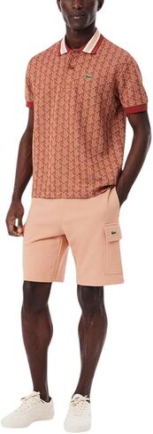 شورت رجالي من Lacoste مصنوع من الصوف غير المصقول، مقاس لاتيه، مقاس كبير in Saudi Arabia