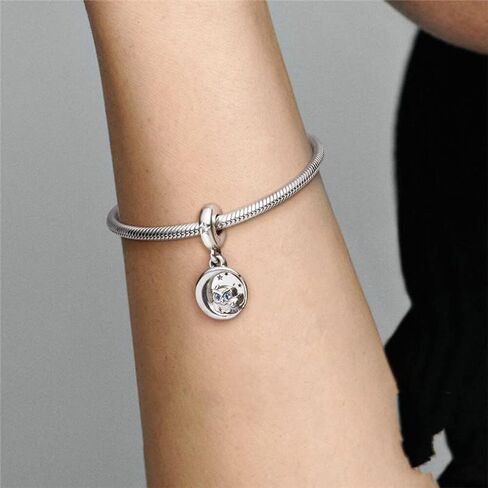 دائما بجانبك البومة تتدلى مكعب زركونيا سحر 925 قلادة من الفضة الاسترليني، مجوهرات الخرز هدايا للنساء سوار وقلادة A0220 in Kuwait