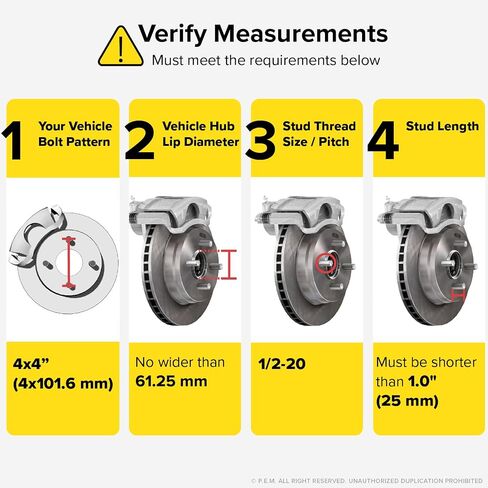 RockTrix 4x4 Wheel Spacers, 1 inch Thick Golf Cart Wheel Spacers Compatible with EZ GO EZGO Club Car, 1/2"x20 Studs Nuts, 4x101.6 to 4x101.6 Silver Adapters, 62mm Hub Bore, Set of 2 in Saudi Arabia
