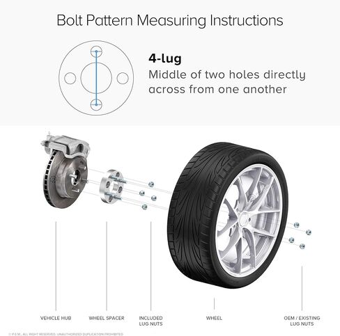 RockTrix 4x4 Wheel Spacers, 1 inch Thick Golf Cart Wheel Spacers Compatible with EZ GO EZGO Club Car, 1/2"x20 Studs Nuts, 4x101.6 to 4x101.6 Silver Adapters, 62mm Hub Bore, Set of 2 in Saudi Arabia