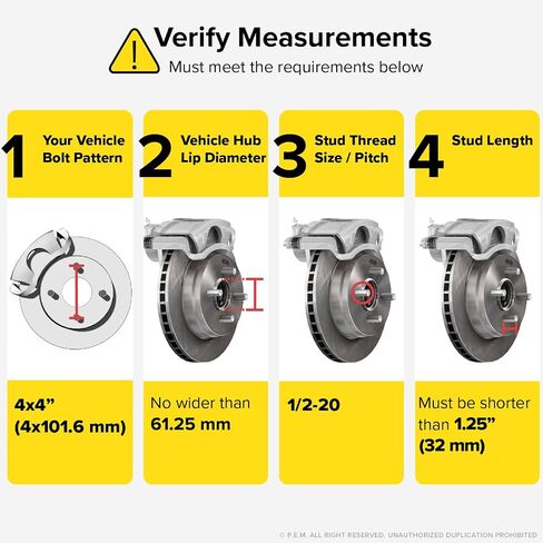 RockTrix 4x4 Wheel Spacers, 1 inch Thick Golf Cart Wheel Spacers Compatible with EZ GO EZGO Club Car, 1/2"x20 Studs Nuts, 4x101.6 to 4x101.6 Silver Adapters, 62mm Hub Bore, Set of 2 in Saudi Arabia