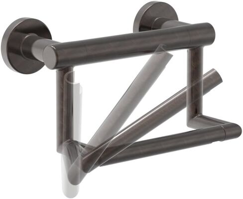 Delta Contemporary (1-Pack) Toilet Paper Holder w/ Assist Bar ADA Compliant Venetian Bronze 300 lb Capacity Grab Bar for Seniors Bath Safety Handle for Balance Assist, Toilet Area Grip Bar 41550-RB in Saudi Arabia
