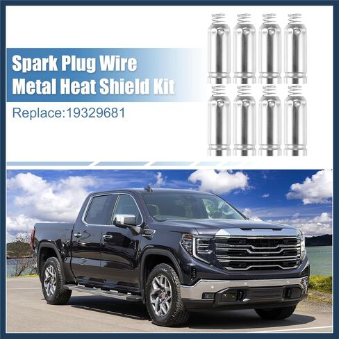 مجموعة 8 قطع من أسلاك توصيل الإشعال المعدنية لمحرك Chevy 4.8L 5.3L 6.0L V8 لـ GM LS/LT-Series 2004-2019 أغطية أسلاك توصيل الإشعال، 19329681 تصميم أنيق in Saudi Arabia