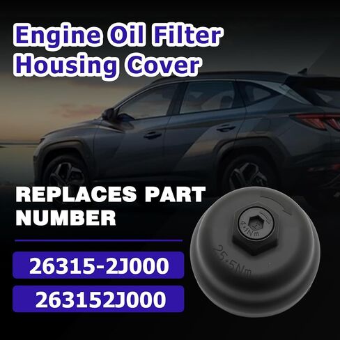 زيت المحرك مبيت مرشح التدفق العالي صالح لكيا K5 2021-2024 L4 2.5L سورينتو 2021-2024 L4 2.5L لشركة هيونداي سانتا في 2021-2023 L4 2.5L سوناتا 2020-2023 L4 2.0L 2.5L استبدال ل 26315-2J000 263152J000 in Kuwait