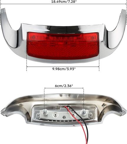 TCT-MOTORPARTS عدسة أمامية مدخنة LED تناسب Harley Electra Glide Ultra Limited FLHTK/Road King/Classic/Special/Police 2014-2023 in Saudi Arabia