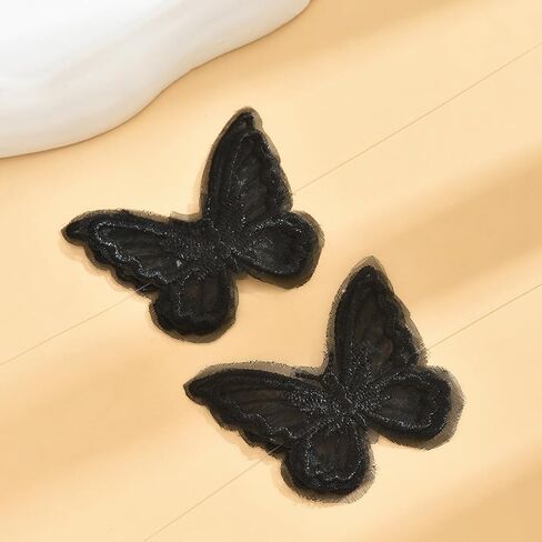 White Lace Butterfly Choker Necklace for Women,Striking Statement Insect Fabric Adjustable Necklace,Simple Gathering Anniversary Jewelry Gifts in Kuwait