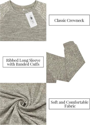ROSRISS Plus-Size Sweatshirts for Women Casual Cute Raglan Long Sleeve Pullover Tops Oversized Fashion Crewneck Shirts XL-5XL in Saudi Arabia