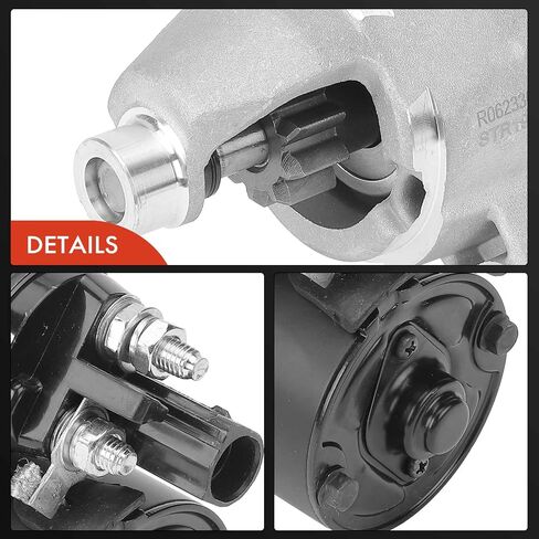 محرك A-Premium Starter متوافق مع Audi Q5 2009-2012 3.2L، A5 Quattro 2008 3.2L، S5 2008-2009 4.2L، 12V 1.4 KW 10 أسنان في اتجاه عقارب الساعة، استبدال # 0001108415، 0001108416 in Saudi Arabia