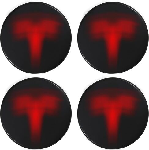 FORAUTOMOD Car Hub Centre Caps for Tesla Model Y/3/S/X 56mm, Wheel Hub Caps Centre Cover Emblem Badge Sticker Waterproof DustProof Styling Accessories(4PCS) in Saudi Arabia