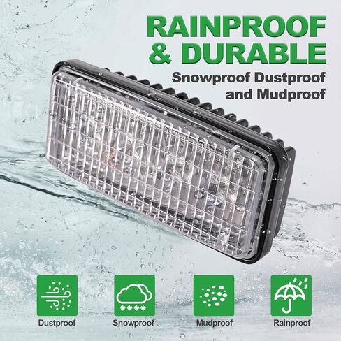 مصباح الأنف HECASA LED متوافق مع John Deere 4050 4250 4450 4055 4255 4455 7210 7410 7510 7610 7710 7810 بديل للمصباح الأمامي RE161288 RE37450 RE306510 KR4000 in Saudi Arabia