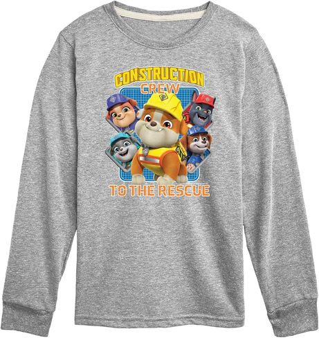 HYBRID APPAREL - Paw Patrol - Rubble & Crew - Construction Crew to The Rescue - Toddler & Youth Long Sleeve T-Shirt in Saudi Arabia