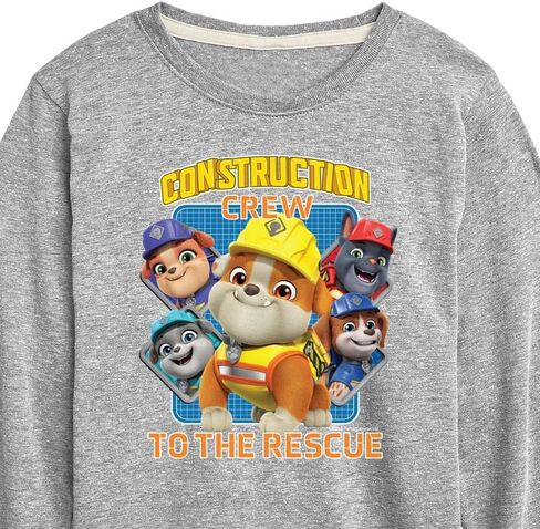 HYBRID APPAREL - Paw Patrol - Rubble & Crew - Construction Crew to The Rescue - Toddler & Youth Long Sleeve T-Shirt in Saudi Arabia