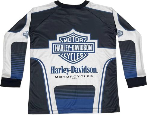 Harley-Davidson Little Boys' B&S Racer Performance Mesh Long Sleeve Top in Saudi Arabia