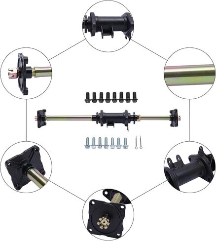 ATV Go Kart المحور الخلفي مجموعة تجميع كاملة 32 "110CC 150CC 200CC ATV دراجة رباعية الذهاب كارت الناقل محور المحور الخلفي استبدال مباشر in Kuwait