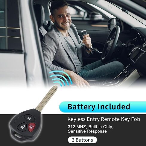 X AUTOHAUX GQ4-29T GQ429T Replacement Keyless Entry Remote Smart Key Fob for Toyota Venza 2009-2013 for Toyota Matrix 2008-2013 89070-0T030 89070-02250 H Chip 3 Buttons in Saudi Arabia