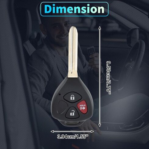 X AUTOHAUX GQ4-29T GQ429T Replacement Keyless Entry Remote Smart Key Fob for Toyota Venza 2009-2013 for Toyota Matrix 2008-2013 89070-0T030 89070-02250 H Chip 3 Buttons in Saudi Arabia