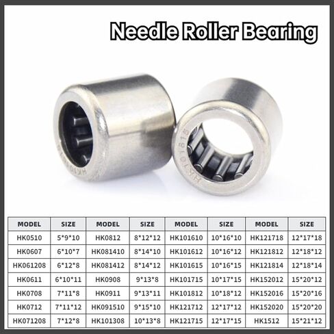 10PCS Needle Roller Bearings HK0607 0611 0510 061208 0708 0712 0812 0908 0911 191510 101615 152020(HK0708 7X11X8) in Saudi Arabia