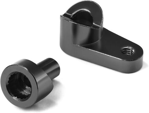 Metal Aluminum 20T Servo Horn for ARRMA 1/18 Granite GROM/1/18 Typhon GROM/ 1/14 Mini Mojave GROM RC Servo Arm Horns Parts (Black) in Kuwait