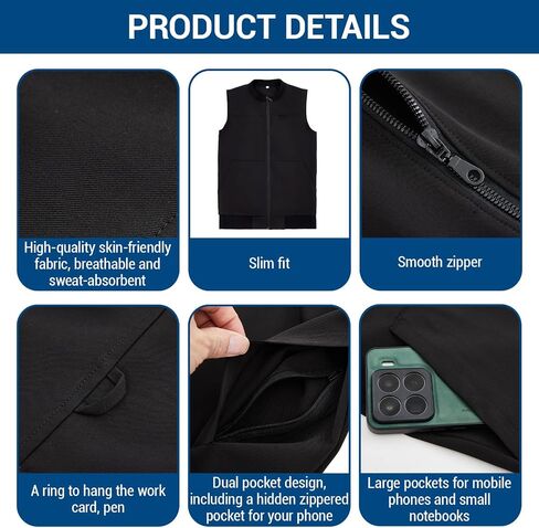 2 Pcs Women's Scrubs Healthcare Vest and Underscrub Longsleeve, Black Scrubs Vest, Soft Longsleeve for Nurse Hospital Work in Saudi Arabia