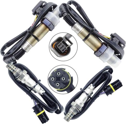 4x Oxygen O2 Sensor for 2010 2011 2012 2013-2016 BMW 550I 550I xDrive 4.4L Upstream + Downstream in Saudi Arabia