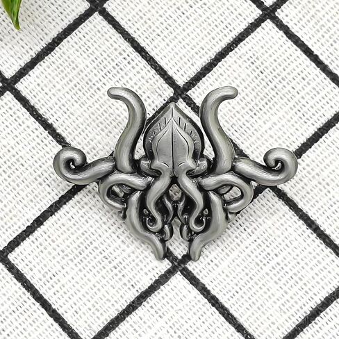 H.P. Lovecraft Cthulhu Enamel Pin - Culture Series - Enamel Lapel Pin - Plated Badge for Clothing, Bags, and Lanyards in Saudi Arabia