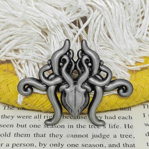 H.P. Lovecraft Cthulhu Enamel Pin - Culture Series - Enamel Lapel Pin - Plated Badge for Clothing, Bags, and Lanyards in Saudi Arabia