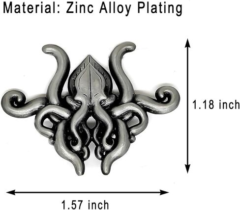 H.P. Lovecraft Cthulhu Enamel Pin - Culture Series - Enamel Lapel Pin - Plated Badge for Clothing, Bags, and Lanyards in Saudi Arabia