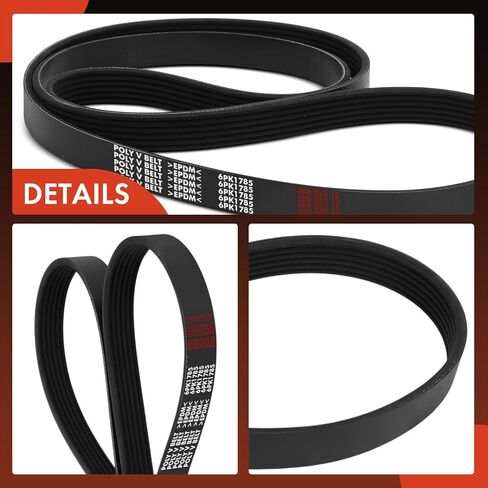 A-Premium Engine Serpentine Drive Belt Compatible with Chevrolet Impala, Lumina, Venture & Buick Century & Ford Tempo & Mercury Topaz & Oldsmobile Silhouette & International Harvester & Pontiac in Saudi Arabia