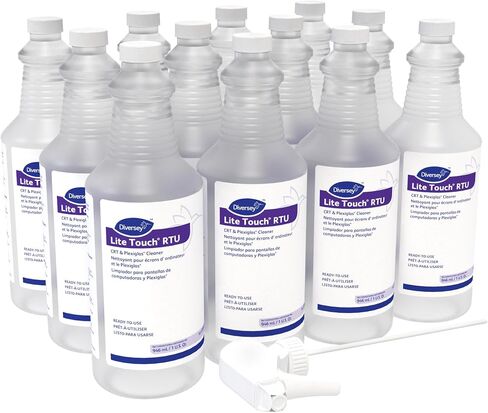 Diversey Lite Touch Crt And Plexiglas Cleaner, 32 Oz Spray Bottle, 12/carton in Saudi Arabia