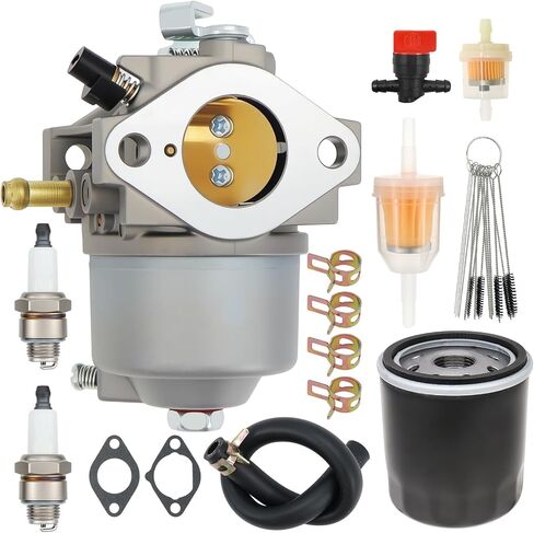 طقم المكربن ​​AM122617 مناسب لجون ديري 285 320 345 لكاواساكي 15003-2620 FD590V محرك جزازة العشب كارب مع فلتر زيت 49065-2071 in Saudi Arabia