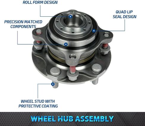 Bodeman - Pair of 2 Front Wheel Hub and Bearing Assembly for 2007-2018 Toyota Tundra 2WD/ for 2008-2018 Sequoia 2WD in Saudi Arabia