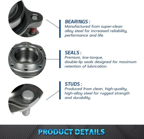 Bodeman - Pair of 2 Front Wheel Hub and Bearing Assembly for 2007-2018 Toyota Tundra 2WD/ for 2008-2018 Sequoia 2WD in Saudi Arabia